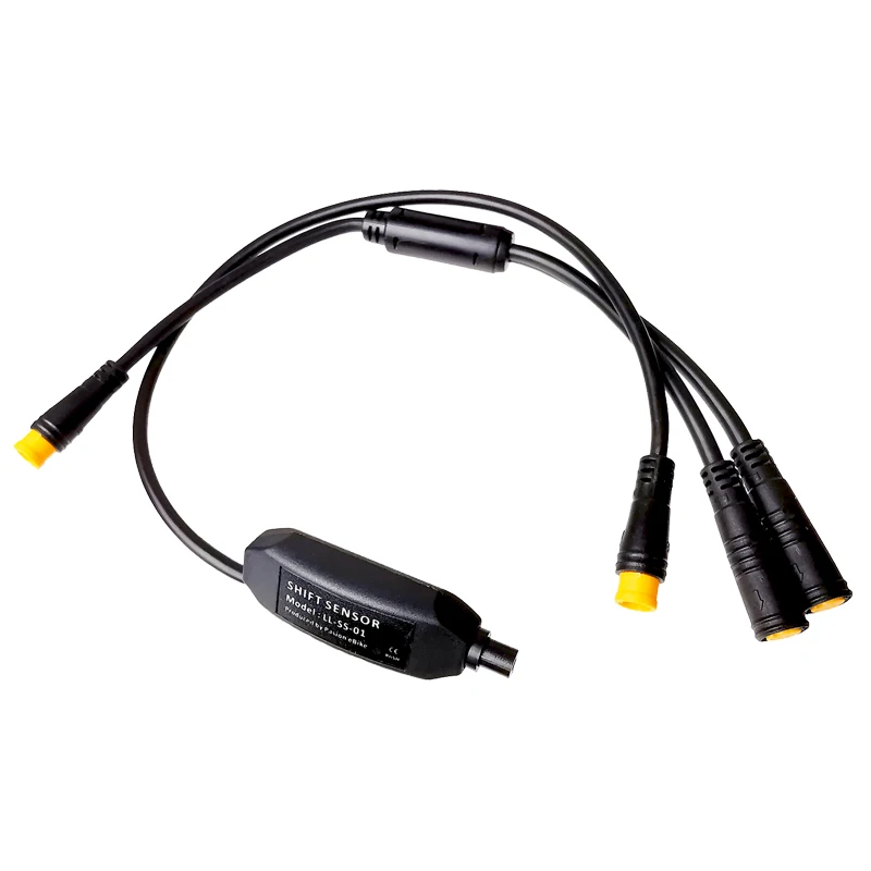 Perfect Mid Motor Gear Sensor for BAFANG BBS01 BBS02 BBSHD 3 Pin in One Connector 24CM Shift Sensor with Y Cable for BAFANG Gear Sensor 3