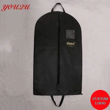 Складная сумка для костюма, чехол для костюма с ПВХ окном, печать логотипа на заказ, высокое качество, размер 60*110 см
