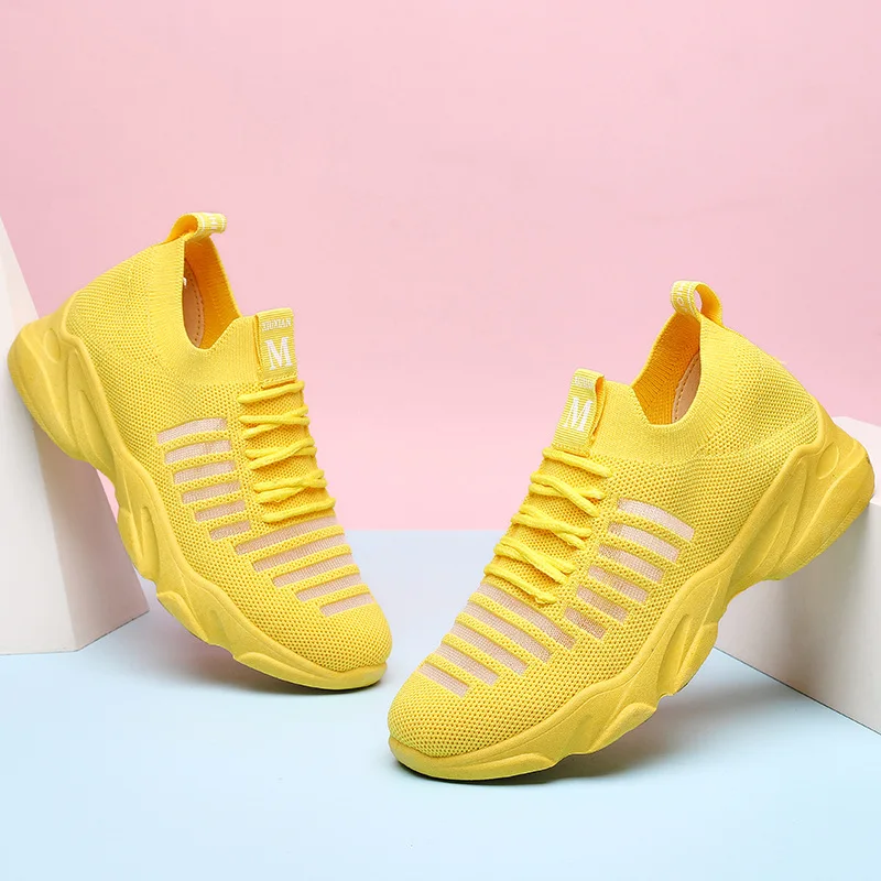 

New Platform Shoes Woman White Sneakers Summer Ladies Wedges Shoes For Women Mesh Chunky Pumps Women Shoes Basket Femme Sneakers