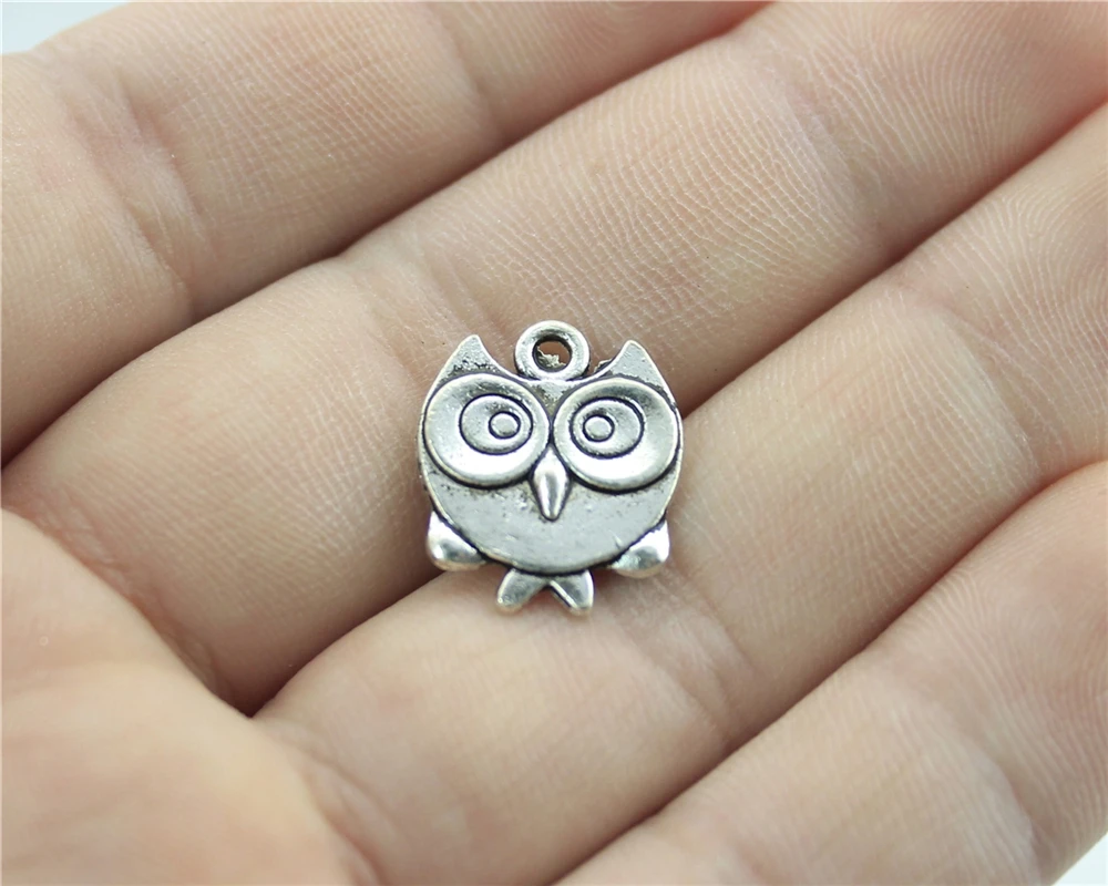 

WYSIWYG 8pcs 17x14mm Double Sided Owl Pendants Owl Pendants For Jewelry Making Owl Charm Pendants