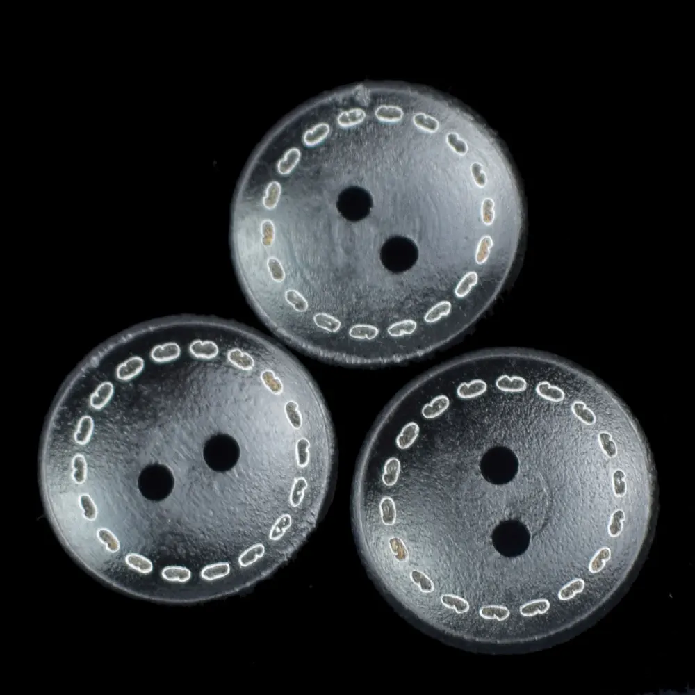 100 шт 20 мм натуральные деревянные круглые деревянные кнопки Черные DIY шитье скрапбукинг для одежды ручной работы 2 отверстия DIY аксессуары