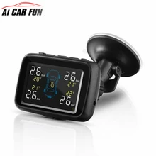 U901 Auto Truck TPMS Car Wireless Tire Pressure Monitoring System 4 Internal/External Sensors LCD Display PSI & BAR