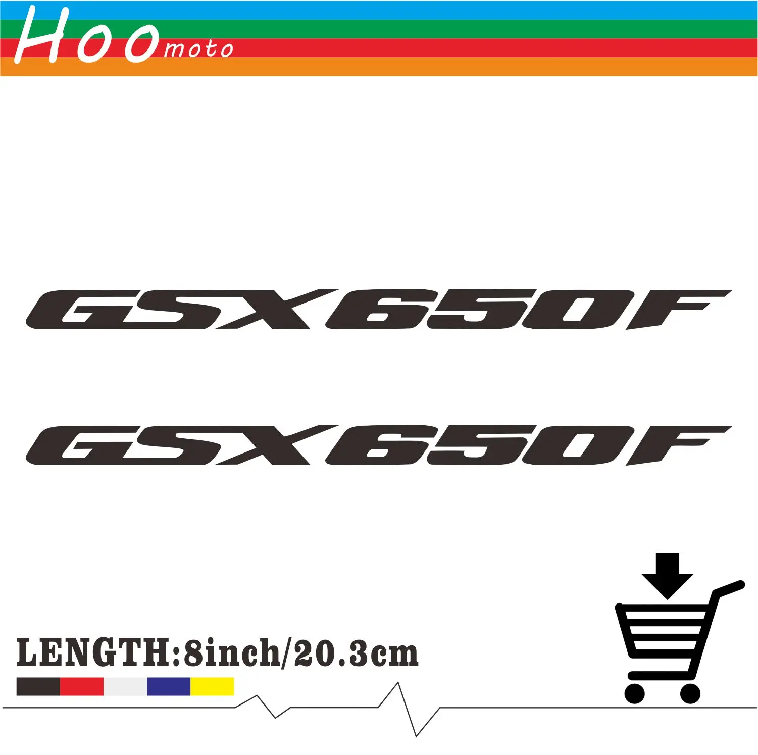 

8in Reflective Sticker Decal Motorcycle Car Sticker Wheels Fairing Helmet Accessories Sticker Decal For Suzuki GSX 650F