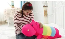 stuffed animal cute hippo plush toy 90cm hippo doll multicolor Cushion throw pillow about 35 inch toy p0451