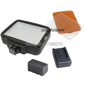 

5009 120 Pcs Light Beads LED Video Lamp For Canon Nikon Pentax JVC Fujifilm Camera Camcorder DV + NP-F750 F770 Battery + Charger