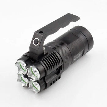 

Flashlight 4000lm 4pcs T6 Focus Led 5 Modes Torch 18650 Djustable Torch Lamp Penlight Waterproof For Outdoor Glare Lamp