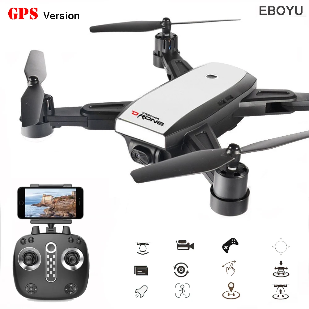 EBOYU LH X28GWF Dual GPS FPV 2 4G 4 Axis RC Quadcopter Foldable font b Drone