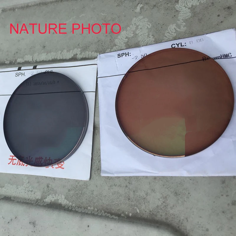 Индивидуальные фотохромные линзы ESNBIE по рецепту для защиты глаз Индекс 1 56