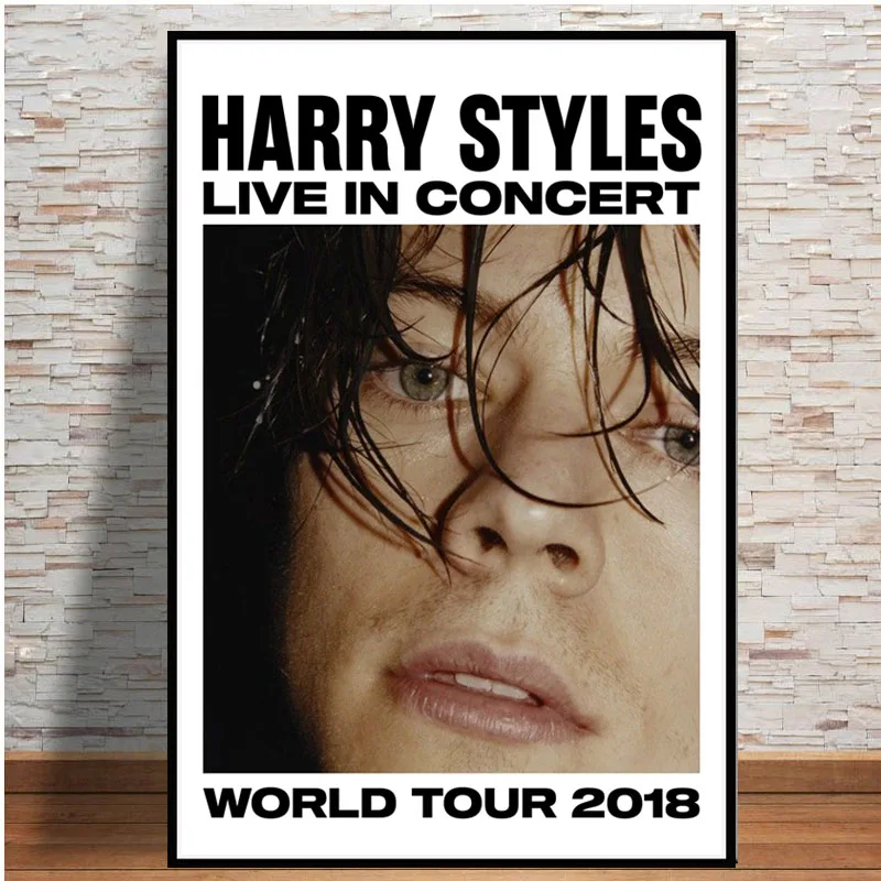 Harry Styles 2018 World Tour Rock Music Hot New Pop Star Poster Wall Art Print