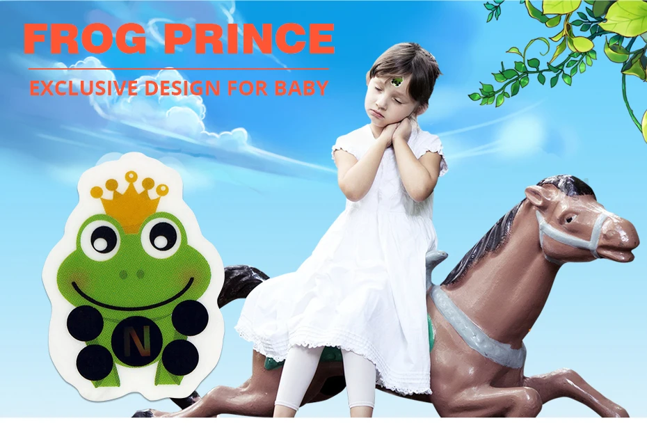 4 шт./лот Frog Prince мультфильм Детские Уход Безопасность ЖК-дисплей лоб термометр цифровой тела лихорадка медицинские для детей