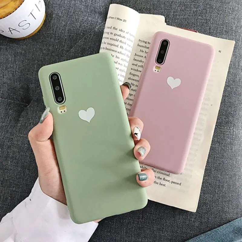 

Case For Huawei p20 honor 10 9 v20 nova3 nova4 2s Cute Candy Color Soft Silicon Cover For Huawei p30 mate20 pro huawei p10 Cases
