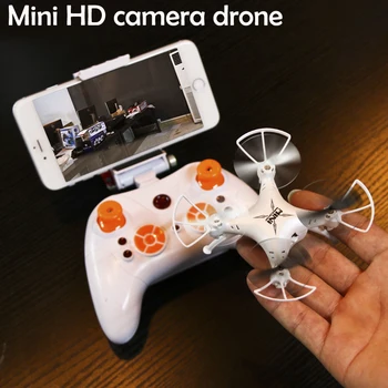 

RC Helicopter Quadcopter altitude hold extra mini Drone Real-time HD 720p Camera 4 Ch 2.4G VR Model Toys RC Hexacopte TK106RHW