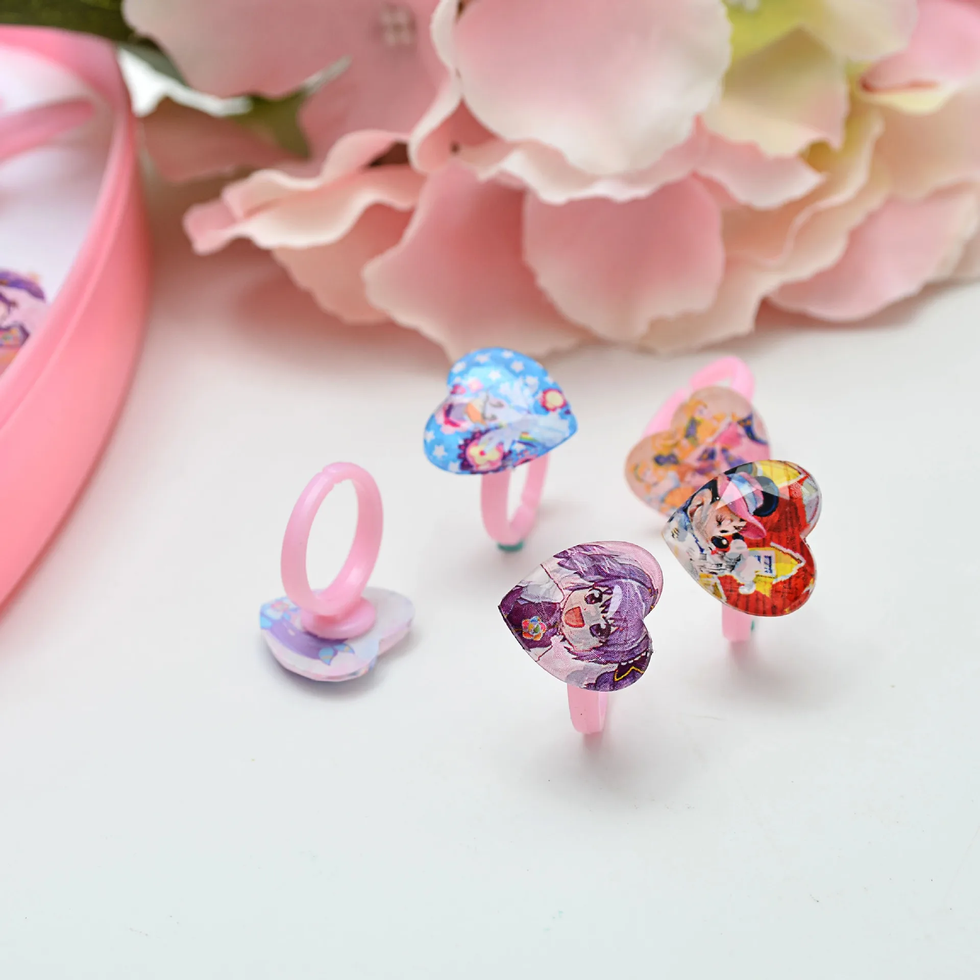 10 шт./veel meisjes leuke zoete кольцо ontwerp dier bloem mode sieraden meisje kinderen подарочные аксессуары