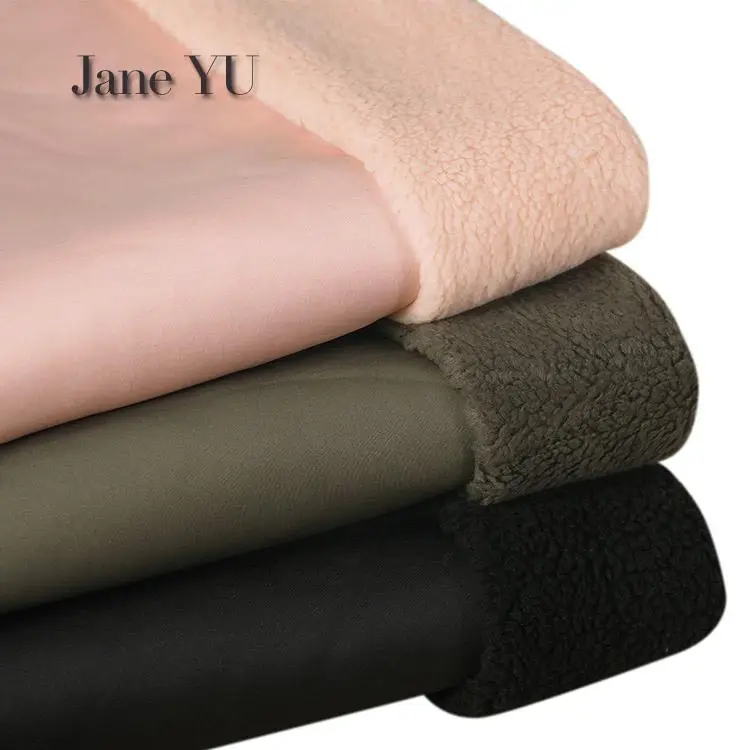Зимняя утолщенная композитная ткань JaneYU из овечьей шкуры 1 шт. = 50x145 см меховое