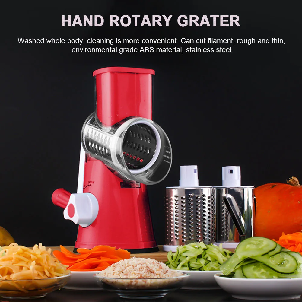 Multi function Chopper Manual Rotating Grater Vegetable Fruit Cutter Kitchen Tool TB Salein