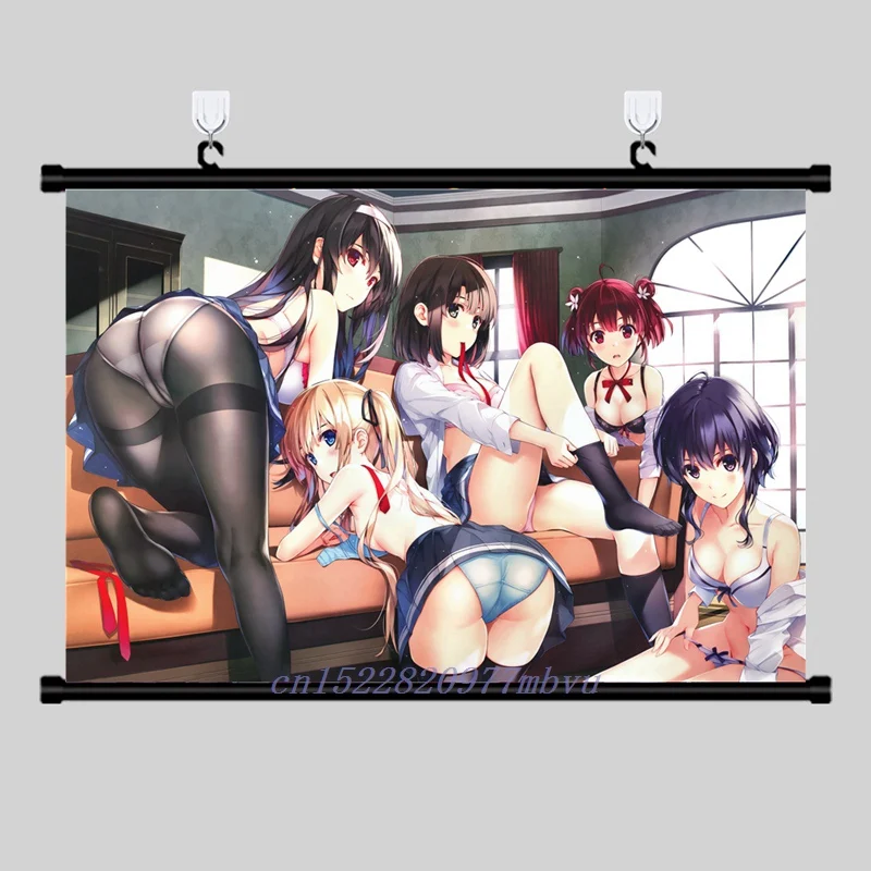 Billige Anime Poster Saenai heroine keine sodate kata Druck Wall Scroll Malerei Home Decor Japanischen Cartoon Dekoration Kunst Poster