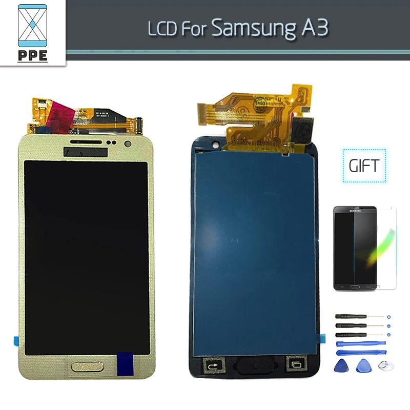 Lcd Display Touch Screen Digitizer For Samsung galaxy A3 2015 LCD Complete With Frame Home Button