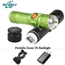 2017 new powerful CREE XML T6 Mini USB led flashlight torch lantern portable light Rechargeable lantern