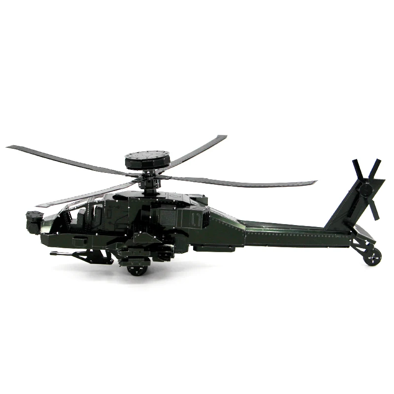 3D металлическая головоломка модель DIY AH-64D Apache вручную головоломки для сборки рабочего стола дисплей Развивающие игрушки для взрослых детей Подарки