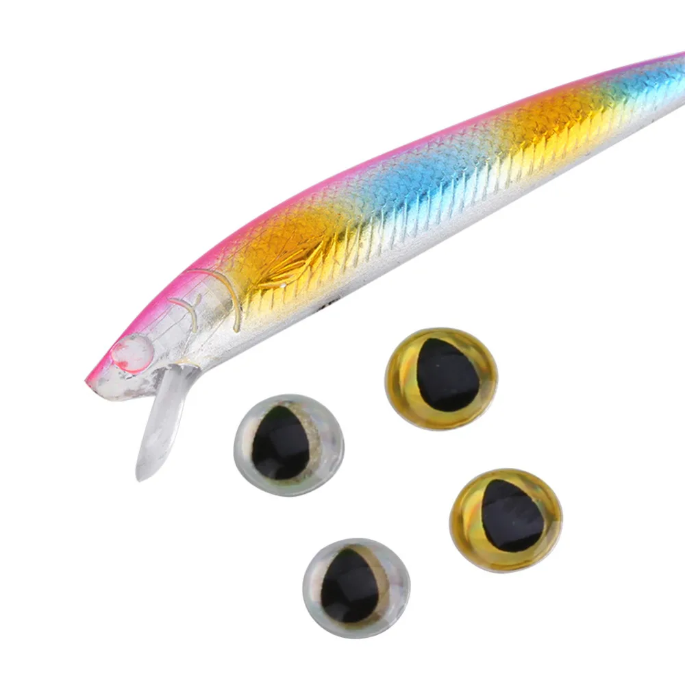 200pcs/lot 4/5/6mm Fly Fishing Lures Eyes Realistic Artificial
