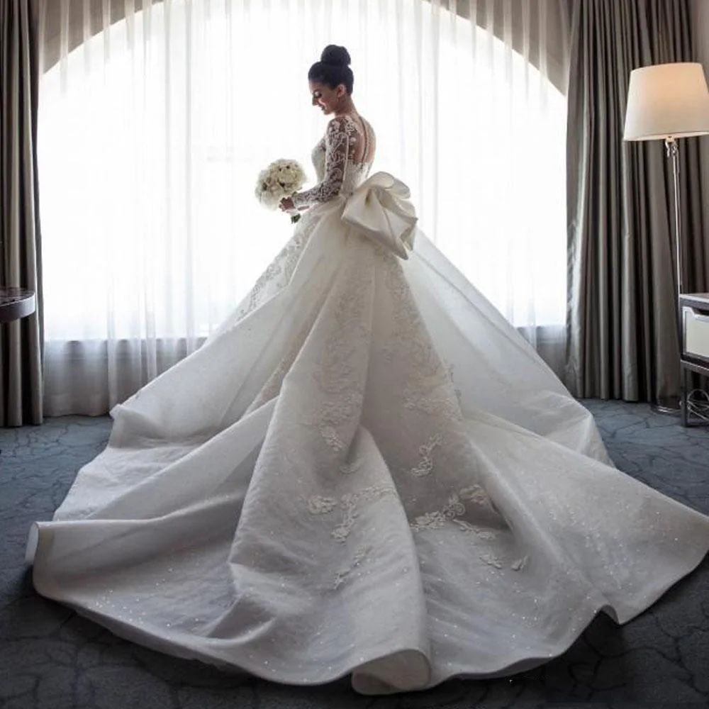 Свадебные Платья vestidos de noiva Casamento, Длинные свадебные платья русалки, свадебное платье с аппликацией, со съемным шлейфом