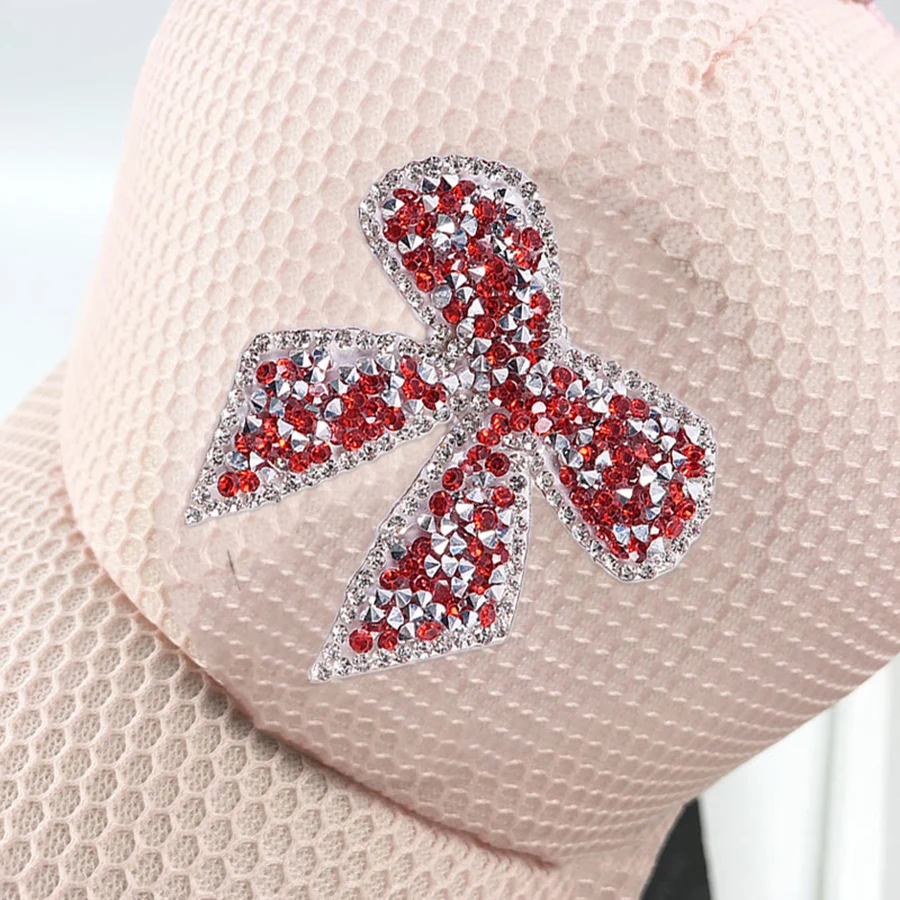 Rhinestone Iron-On Patches For Clothes Colorful Bow-Knot Sticker Tottenham Clothing Decoration Decal Patches For Jackets1 (2)