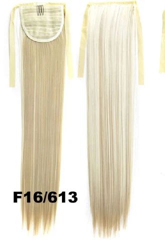 Gres Yaki прямые накладные волосы хвосты с шнурком длинные натуральные один зажим в комплекте хвостики многоцветные на выбор - Цвет: #18