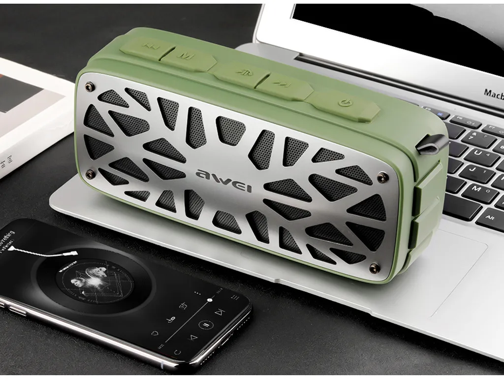 TWS Waterproof Portable Bluetooth Stereo Speaker Outdoor Wireless Shower Loud