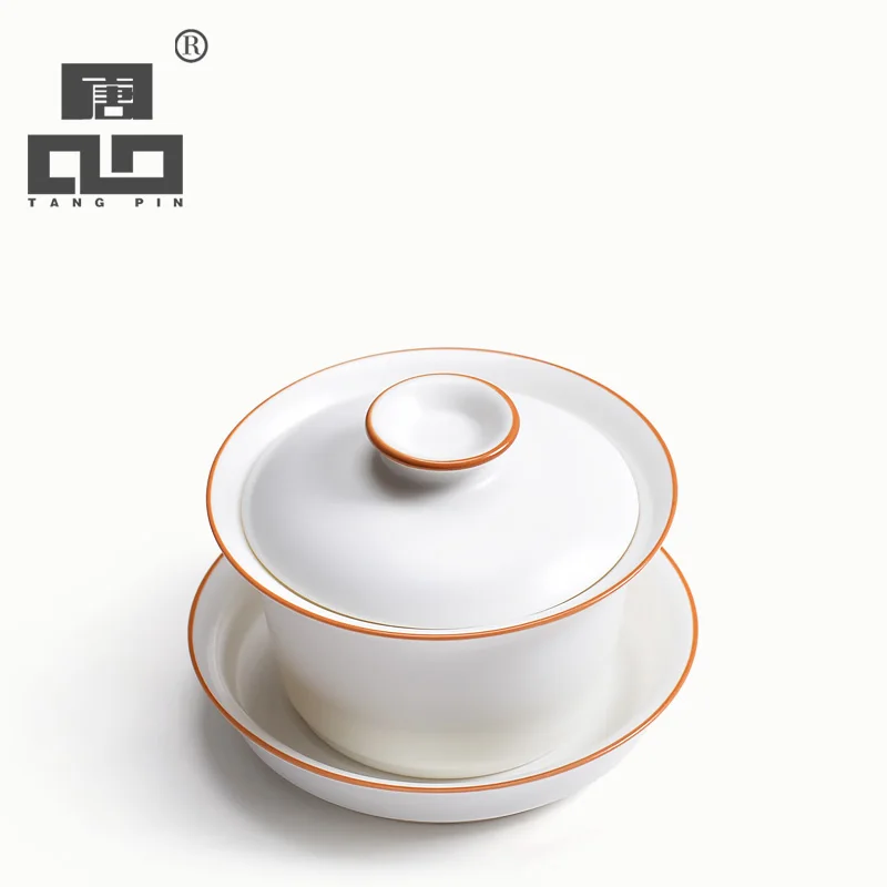 TANGPIN белый керамический чайник Gaiwan, чайная чашка фарфоровый китайский чайный сервиз Кунг-фу