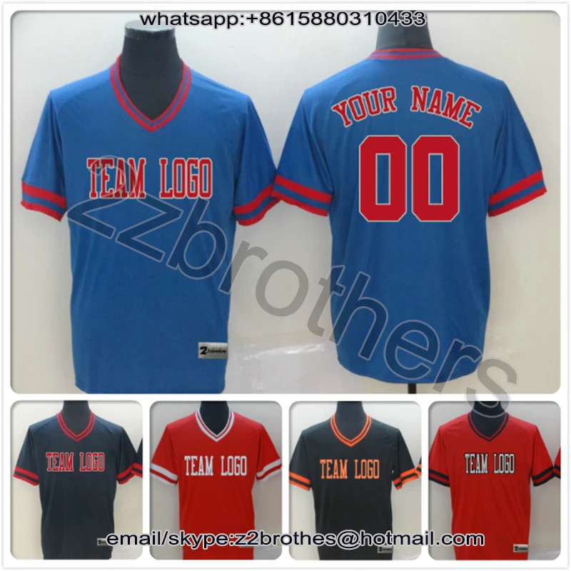 New OEM Custom Retro Classical Baseball Jersey High Quality Polyester T
