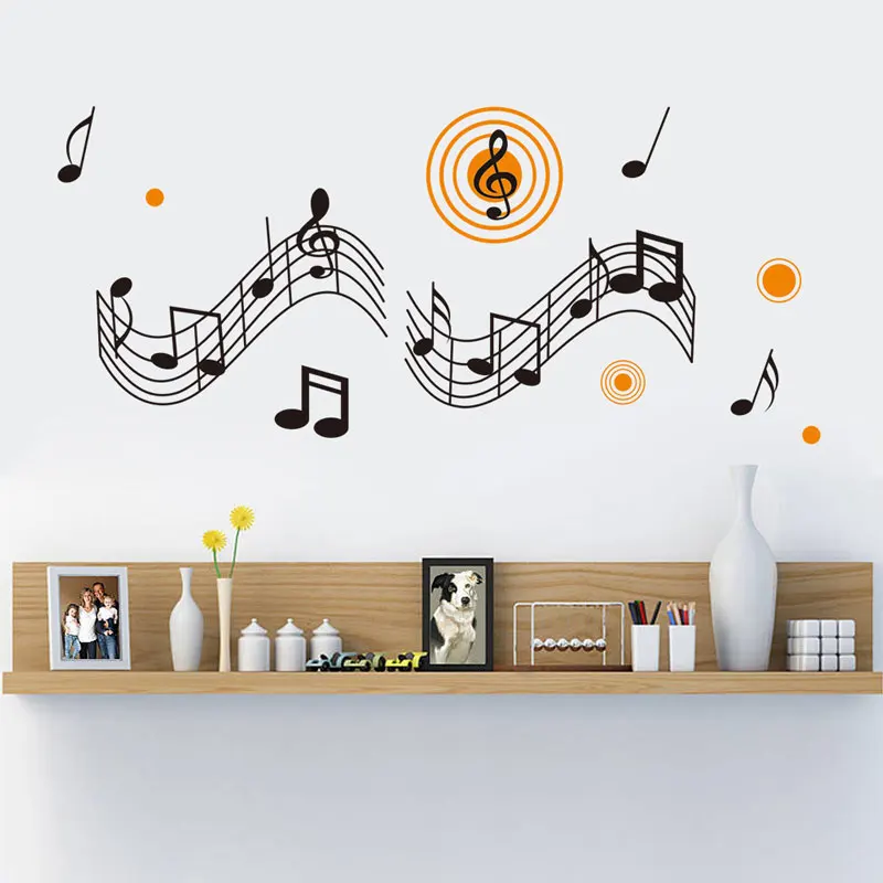 Musical Note Children's Room Children's Room Music Classroom Vinyl Art