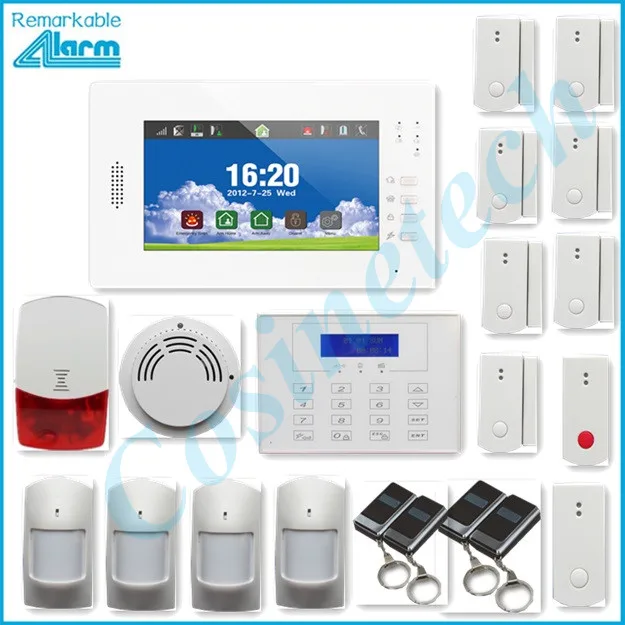 Big promotion Smart home security GSM font b alarm b font system support IOS Android APP
