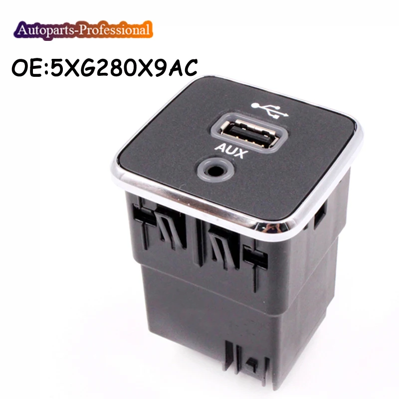 

5XG280X9AC New High Quality USB AUX Port Adapter For Chrysler Dodge Jeep 5XG280X9AB 5XG280X9AD 5XG280X9AF