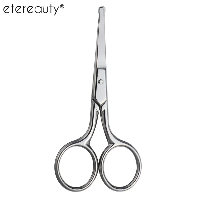 

Rounded Nose Hair Trimmer Safety Scissors Multi Purpose Scissor with Round Tip for Facial Hair Eyebrow Beard Mustache Trimming