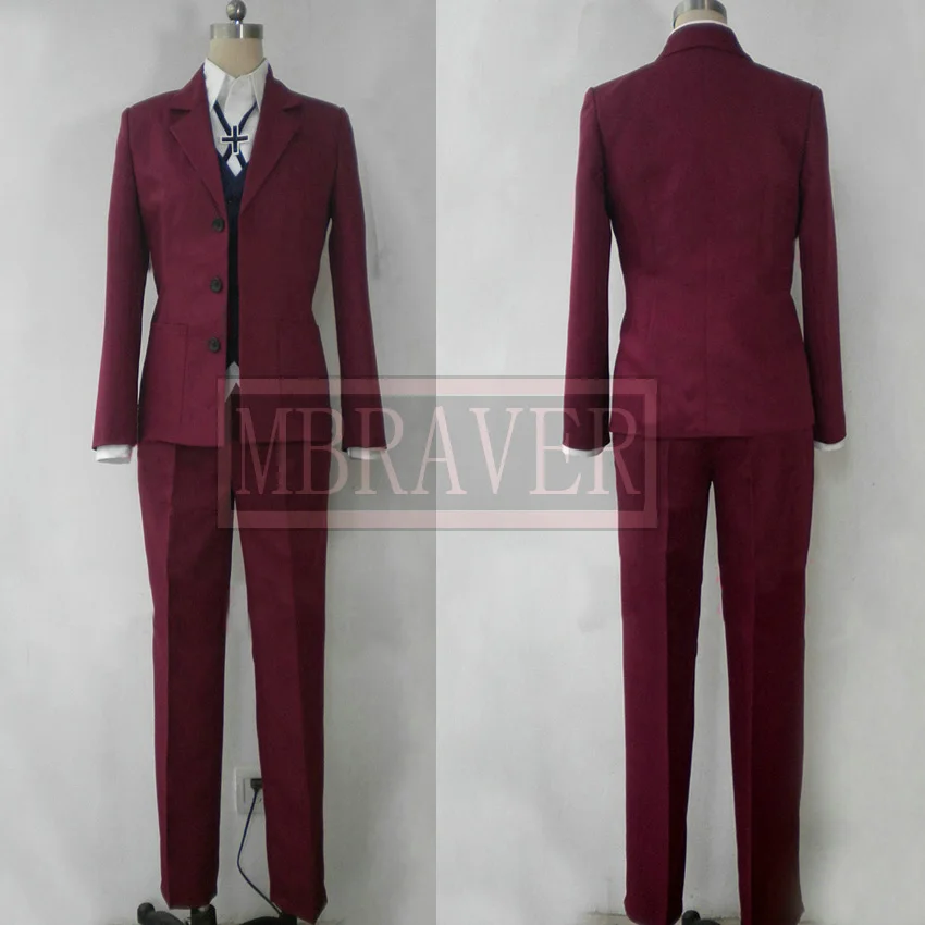 

K Saruhiko Fushimi Cosplay Costume Custom Made Any Size Free Shipping
