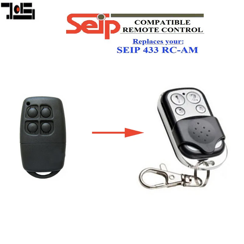 

For Seip RC-AM garage door replacement 433mhz remote