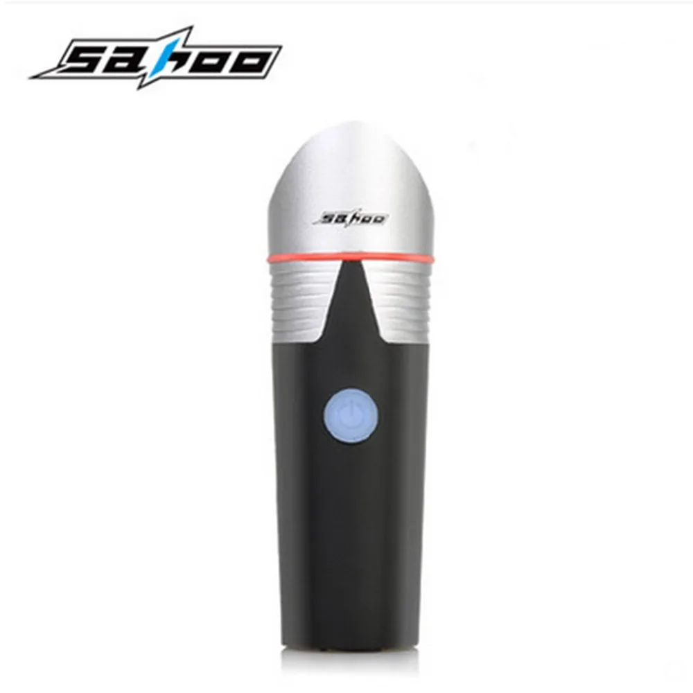 

SAHOO Bicycle Front Light Power Depth Fully Waterproof USB Rechargeable Warning Flashlight Shark Lamp 500 or 300 Lumen +2400mAh
