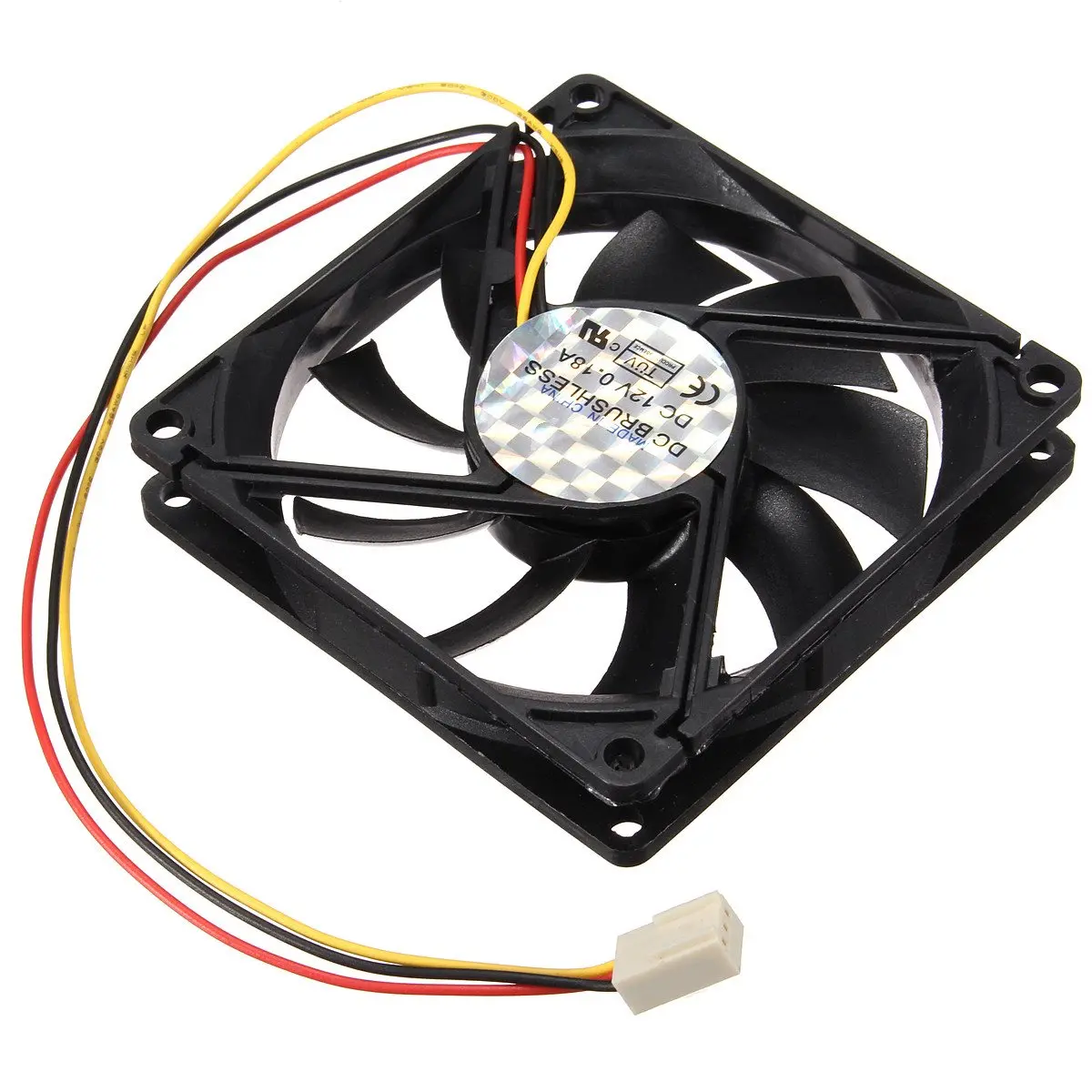 LEORY DC 12 V 3 سلك دبوس 80 مللي متر x 80 مللي متر x 15 مللي متر التبريد برودة PC وحدة معالجة خارجية للحاسوب وحدة المعالجة المركزية مروحة تدفق الهواء