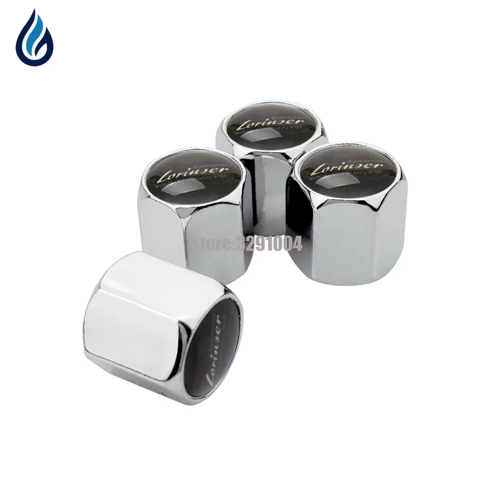 

For Mercedes Benz Lorinser Logo Vito Gle Gls Cls Slk Smart Forfour Fortwo W204 W203 W211 W210 Car Wheel Tire Valve Caps Cover