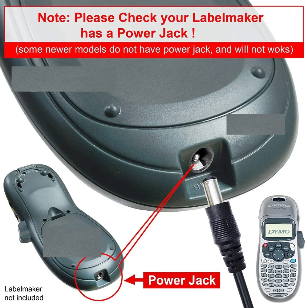9 В переменного тока DC адаптер Зарядное устройство DYMO LabelManager LM-160 LM-500TS 100 150 155 160 210D 220P 350 LM210D LM-200 LM-150 17389