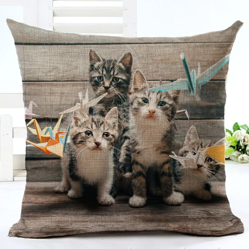 ورقة رافعة القط كيس وسادة غطاء الوسادة ساحة المخدة ل كنبة مكتب ديكور المنزل