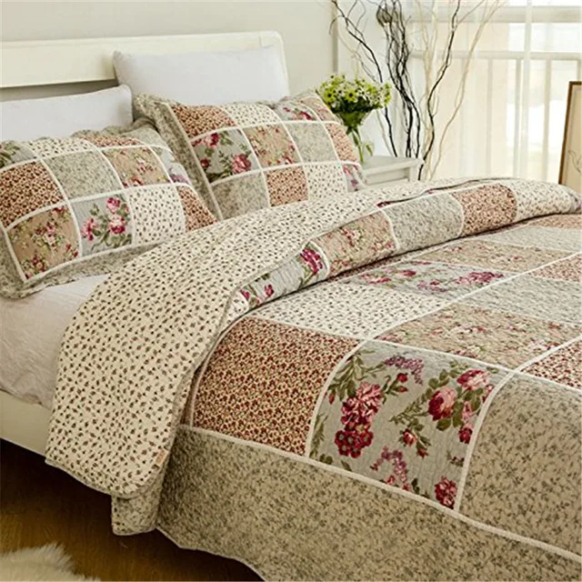 fadfay 100 cotton queen size bed sets vintage floral patchwork