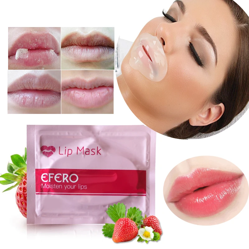 10Pcs Lip Enhancer Crystal Collagen Lips Mask Moisturizing Essence Anti