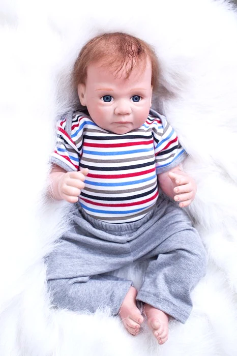 50 см Новый Мягкий силикон Reborn Baby Doll игрушки реалистичные новорожденный мальчик