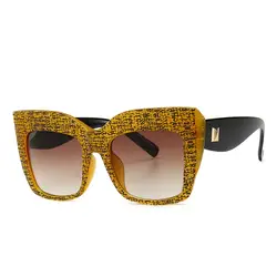 Новые Квадратные Солнцезащитные очки женские оттенки кошачий глаз женские солнцезащитные очки для женщин очки с зеркальным покрытием 2019