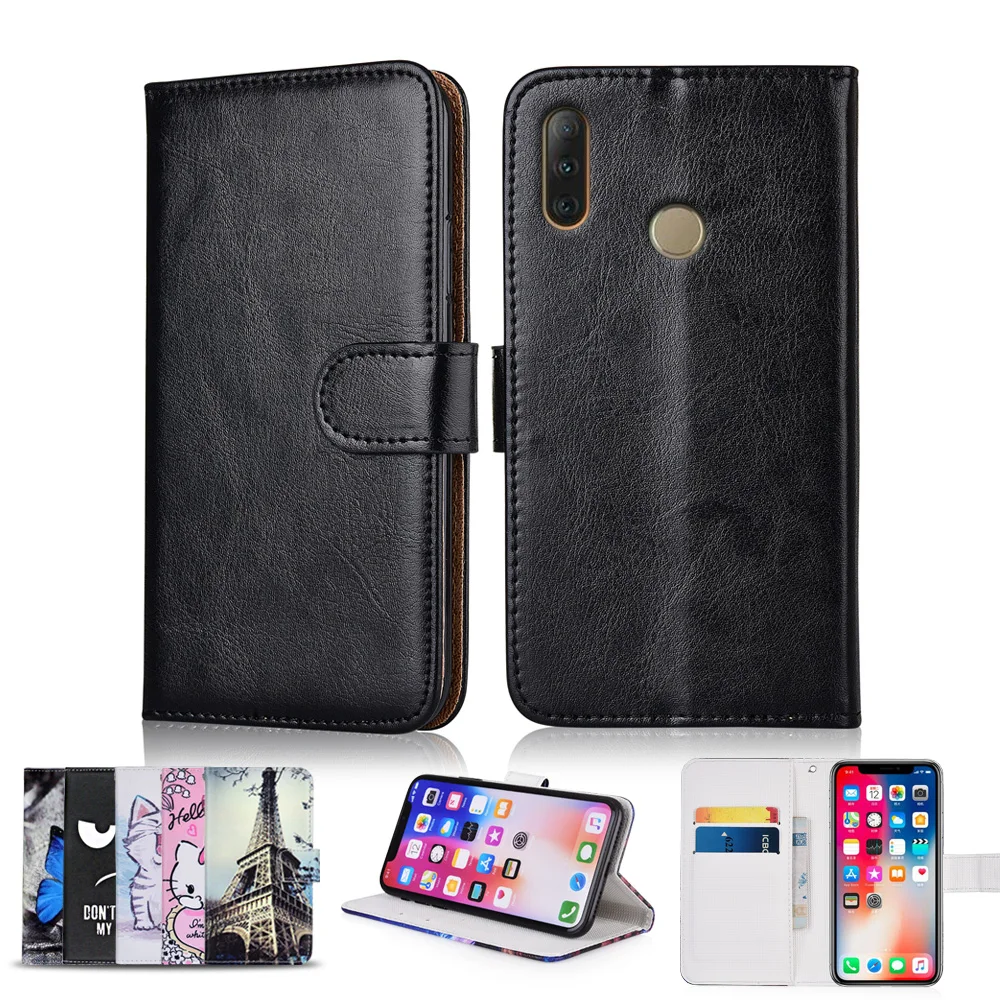 

Wallet Case for Tecno Camon 11S Coque With Card Pocket Patterned Cover for Tecno Camon 11S Kickstand Plain Fitted Case