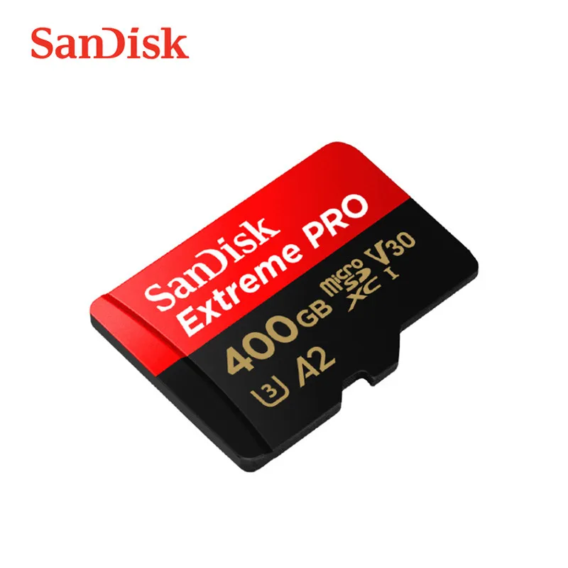 SanDisk MicroSD карта памяти 16 ГБ 32 ГБ 256 Гб 400 ГБ 512 Гб MicroSD Max 100 МБ/с./с Экстремальный Pro UHS-I Дрон мобильный телефон TF карта - Емкость: 400GB