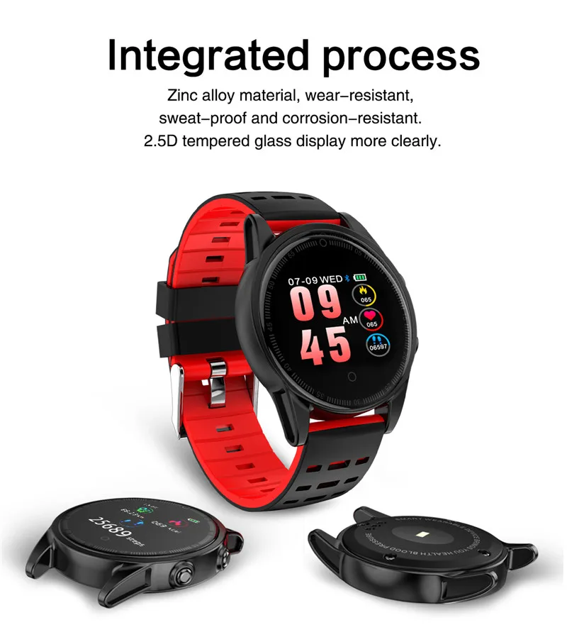 Smart watch fitness waterproof for Android IOS Integrated