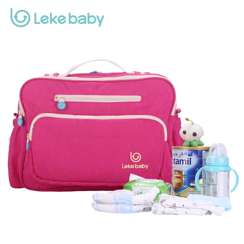 LEKEBABY Fashion Baby Bags For Mom Tote Diaper Bag Organizer Design