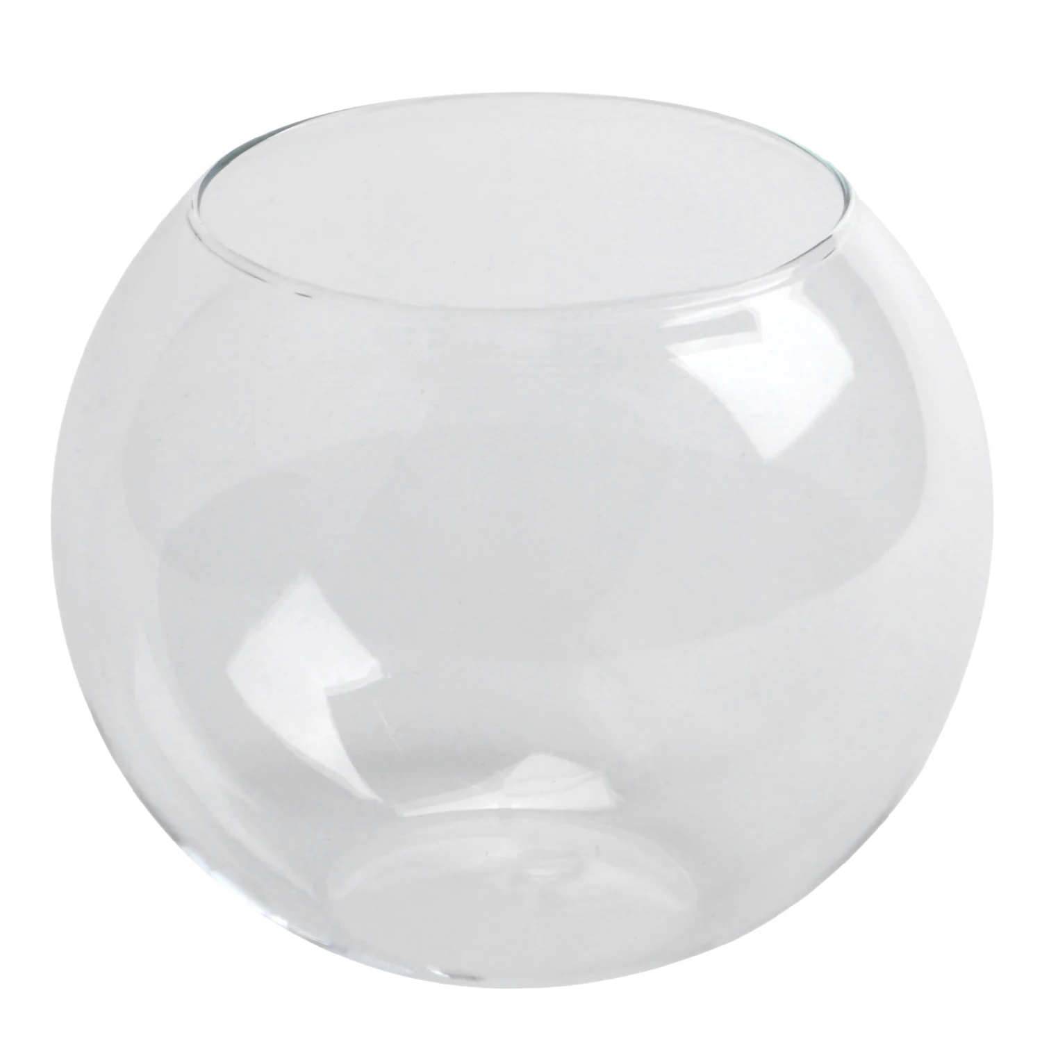 Round Sphere Vase in Transparent Glass Fish Tankin Vases from Home